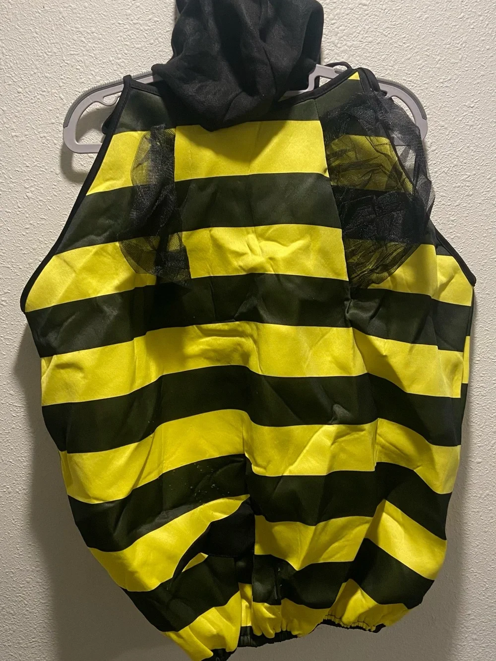 Bumble Bee Kids Costume - Yellow and Black Tunic with Hood and Wings
